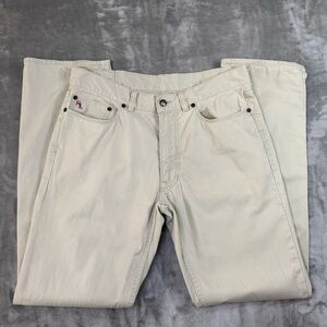 Polo Ralph Lauren Men's 650 Straight Jeans Beige 33x32 Pants RL Chino